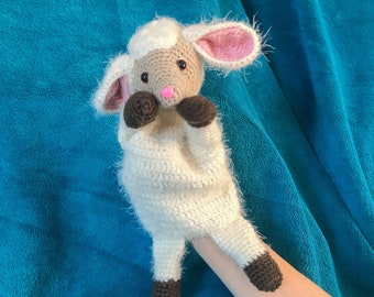 crocheted sheep | Puppet