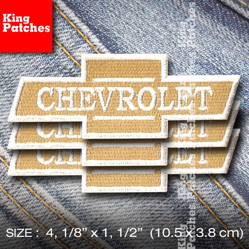x3 CHEVLORET Patch Iron on Racing Sport Cap Clothing Unique Jacket Shirt Costume Outfit Lifestyle Garage Mechanic Tuning Cars meeting meme