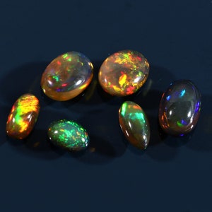 AAA Qualität Natürliche Äthiopische Opal Cabochon Multi Feuer Opal Edelstein Feuer Opal Cabochon Mix Lot für die Herstellung von Schmuck