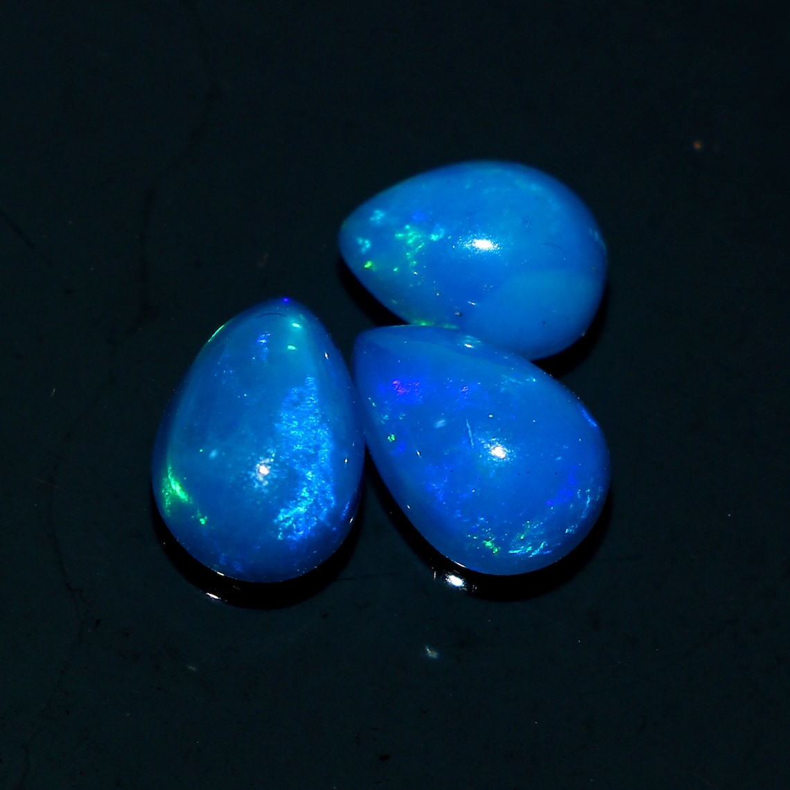AAA Grade Dark Blue Opal Opal Crystal Multi Fire Opal Etsy
