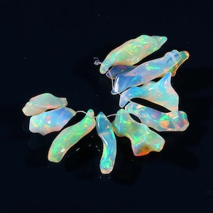 Natural Raw Ethiopian Opal Plain Gemstone, Top Quality Opal, Side Drill Ethiopian Opal, Rough Ethiopian Opal Stone Welo Fire Polished Opal