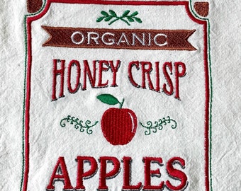 Farmhouse Flour Sack Towels, Farmhouse Kitchen Decor, Embroidered Flour Sack Tea Towels, Flour Sack Kitchen Towels, Floursack Towels