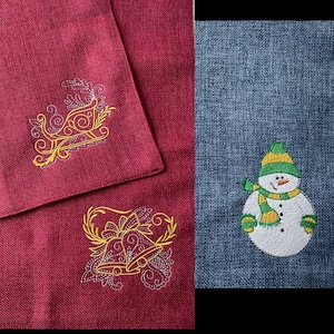 Embroidered Placemats, Seasonal Placemats, Tablescape, Holiday Placemats, Diningroom Decor, Kitchen Decor