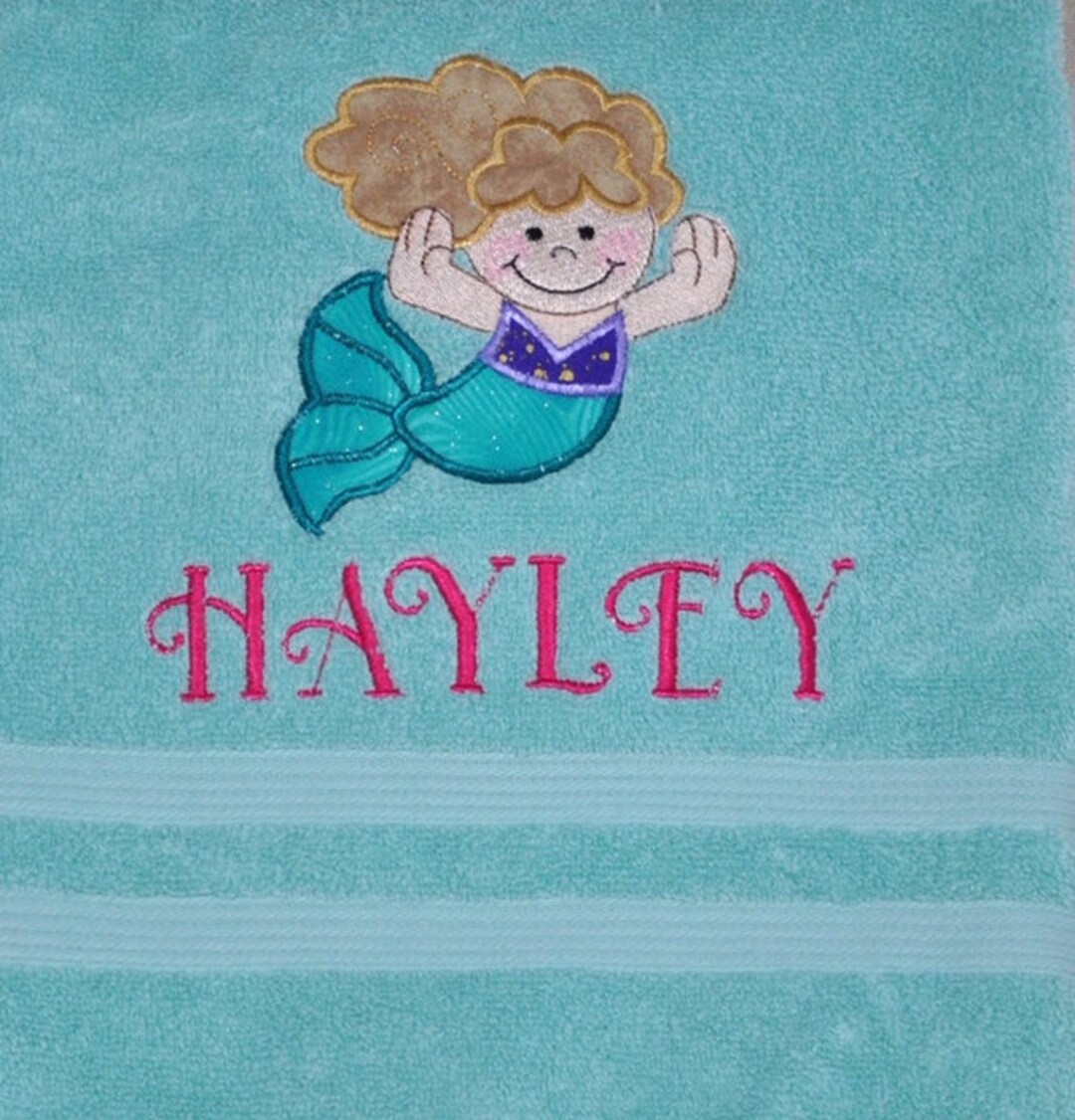 Kids Personalized BATH Towels, Custom Bath Towel, Kids Towel ...