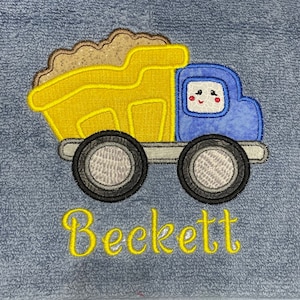 Kids Personalized  BATH Towels, Car Truck Train Bath towel, Kids Towel, Personalized Towels, Birthday Gift, Christmas Gift, Character Towel