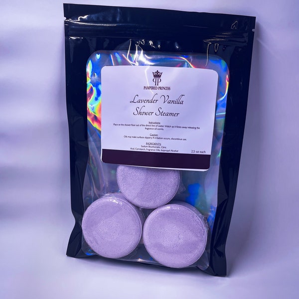 Lavender Vanilla Shower Steamer | Spa Gift Set | Handmade Shower Steamer | Birthday Gift Idea | Wedding Gift