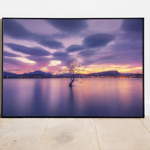 Wanaka Lone Tree, Instant Art, INSTANT DOWNLOAD,  Printable Wall Decor
