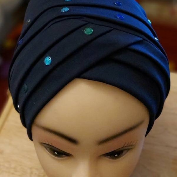 African auto gele, turban cap for women, instant headwear, alopecia cap, auto wrap turban, chemo hat, headcover, fashion cap, pretied turban