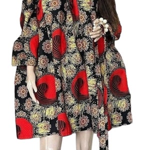 Luxury Africa dress for women, African print dress, off shoulder maxi loose dress with belt, plus size party dress, maxi midi dress.