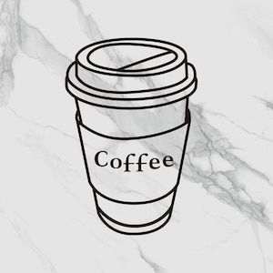 Coffee SVG, Coffee Cup Clipart, Silhouette cut files, Cricut SVG, Cameo, Dxf, Dwg, Png, Eps, Vector file