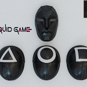 Squid game 3d mask - 3d Print Model - The complete set of masks