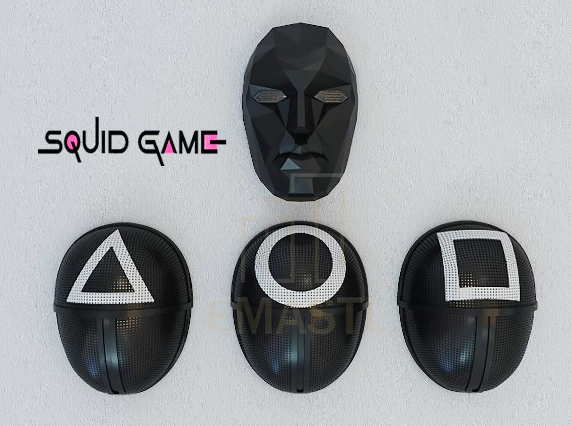 Squid Games Solider Mask 3個 3 Squid Games 2 Squid Game Mask Set Triangle Soldier Lot | eBay
