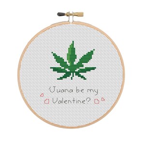 Grappig kruissteekpatroon, gelukkige Valentijnsdag, 'Juana be my Valentine?, romantische kruissteekcitaten, PDF, Valentijnsdagcadeau