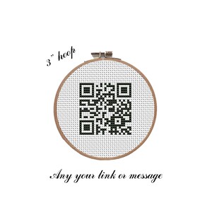 Custom QR code Cross Stitch Pattern Instant Download, personalized gifts for wedding, Wi-Fi QR code
