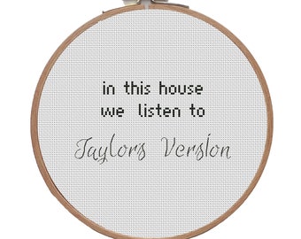 Taylors Version Cross Stitch Pattern