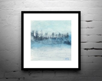 Mist in the Forest - Acrylic Art Digital Download