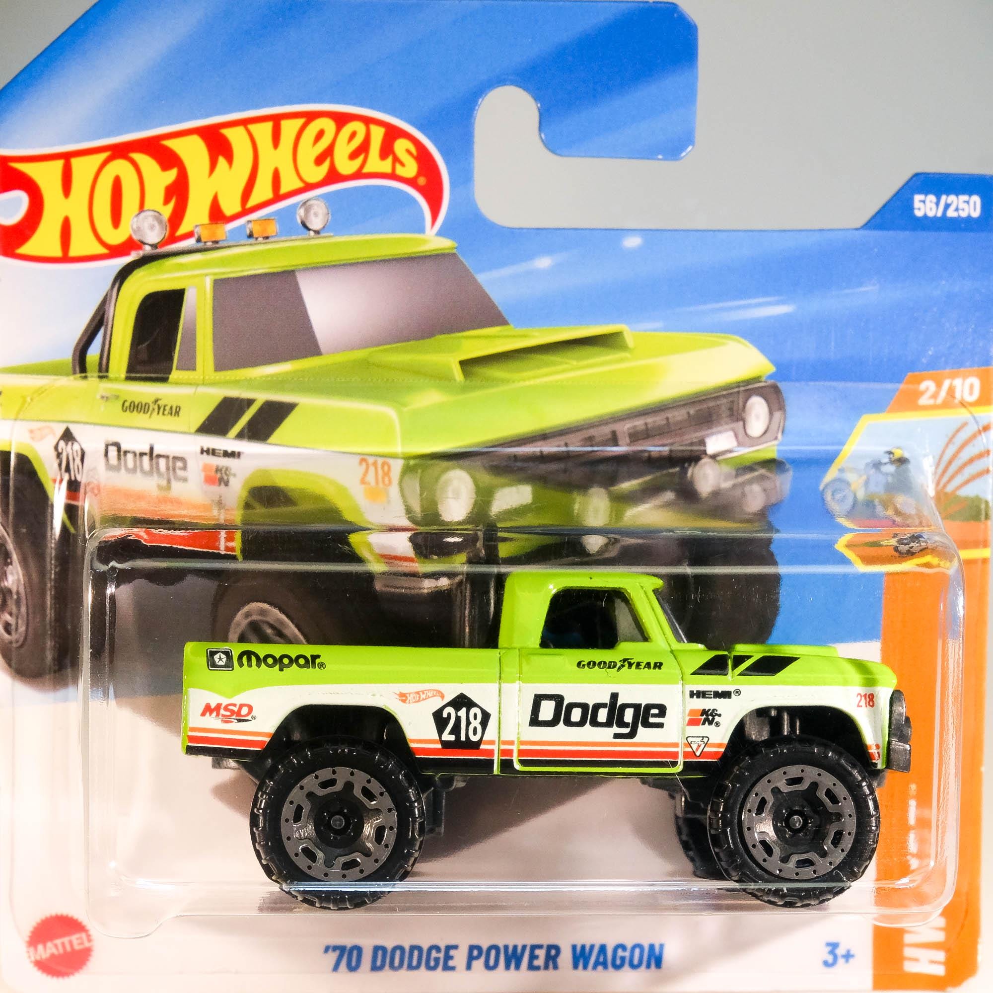 Hot Wheels Premium – Dodge Power Wagon 2017 – Carte US – Échelle 1/64 – Dans Son Blister Non Ouvert