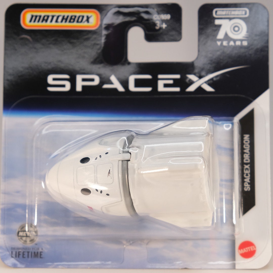 Matchbox 2023 – SpaceX Dragon A Escala 1:64, Nave Espacial Coleccionable De La Serie HFT23 Matchbox Spacex Dragon