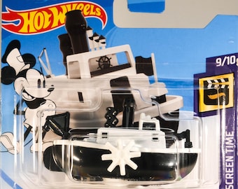 Hot Wheels Disney Steamboat (Mickey Mouse) - HW Sceen Time (Primeira Edição)
