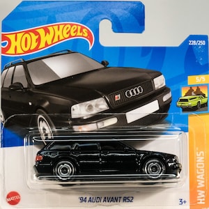 Audi Avant RS2 &#39;94 de Hot Wheels - Camionetas HW (Negro)