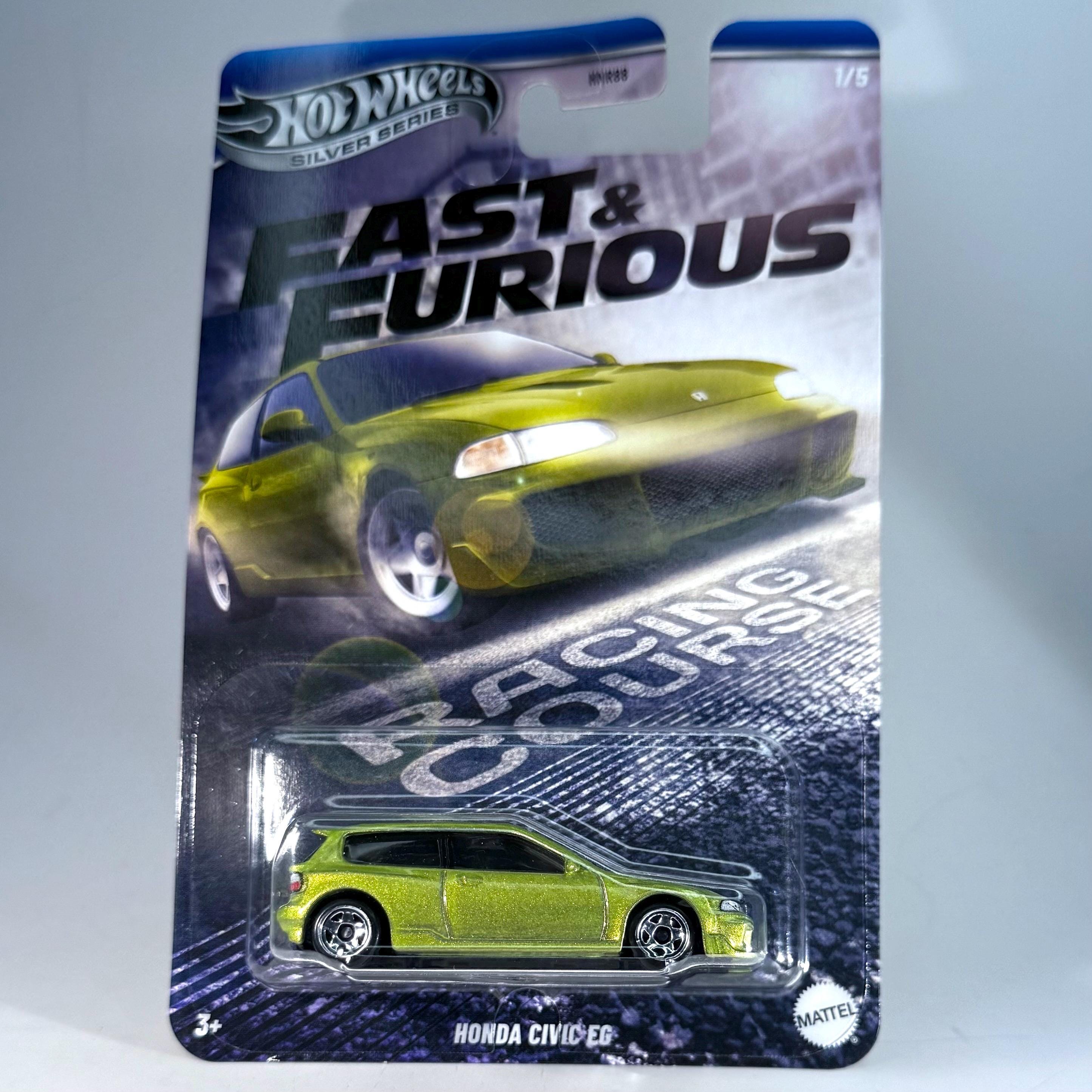 Hotwheels FAST&FURIOUS Civic 20台 Hot Wheels 1993 Honda Civic Coupe Fast & Furious 2025 Case M (In