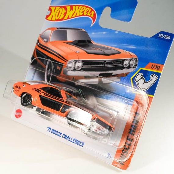 100％ ホットウィール ‘71 MUSCLE CARS Hot Wheels '71 Dodge Challenger - Muscle Mania - Etsy