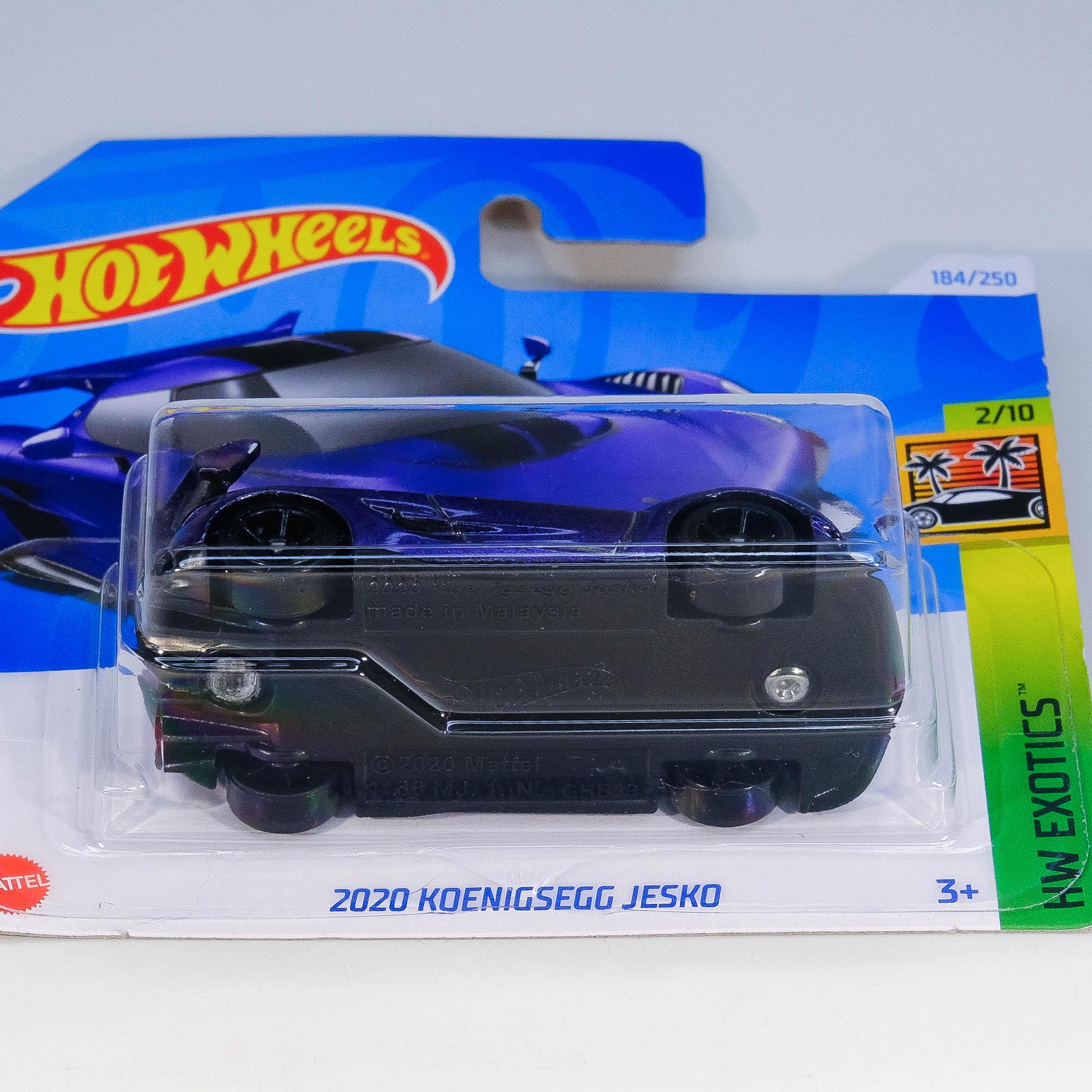 Hot Wheels Koenigsegg Jesko 2020 – HW Exotics 2/10 – Édition Limitée échelle 1:64 – Iris Purple – Mattel 2024