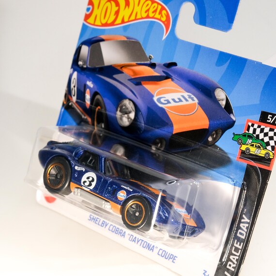 Hot Wheels Shelby Cobra “daytona” Coupe (gulf Edition) - HW Race