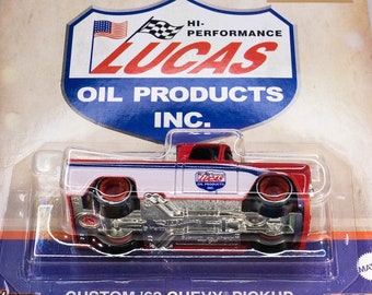HW Flames 5-Pack: CUSTOM '62 CHEVY TRUCK – ORANGE TRACK DIECAST