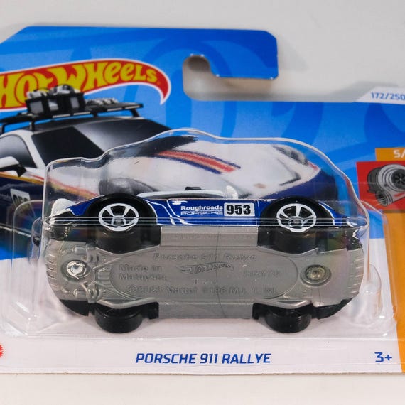 Voiture Télécommandée Hot Wheels Porsche 911 - Échelle 1/64, Turbo 11 Km/h, Roule Sur Piste Et Tout-terrain