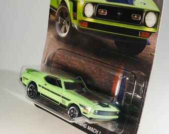 ホットウィール '71 フォード マスタング マッハ1/マック1 イエロー ホットウィール '71 フォード マスタング マッハ 1 - マスタング 60