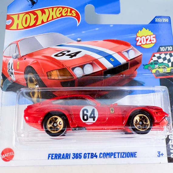 Hot Wheels Ferrari 8台セット F355 / 365 GTB/ 2025 HOT WHEELS MAINLINE FERRARI 365 GTB4 COMPETIZIONE HW DESIGNED