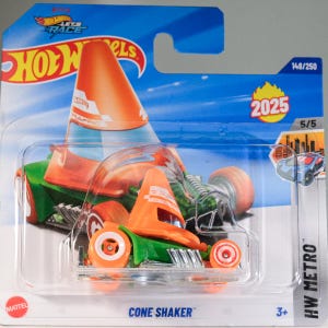 Hot Wheels Cone Shaker (Netflix Hot Wheels Let&#39;s Race) - HW Metro (First Edition)