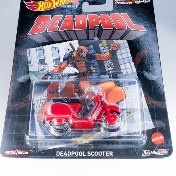 Hot Wheels Premium Deadpool Scooter - Marvel Diecast Collectible