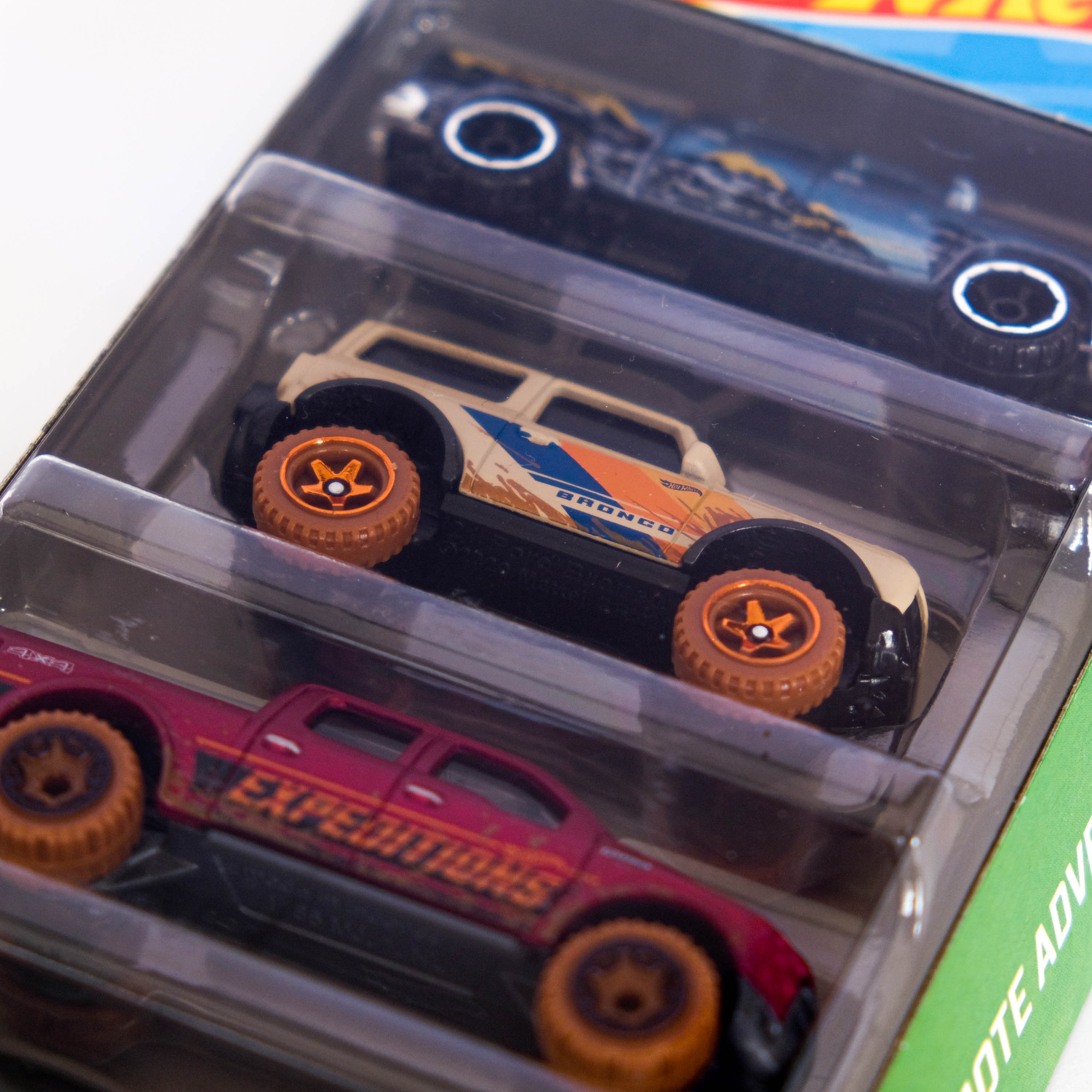 Set 5 Véhicules Matchbox : MBX HighWay II - Coffret Voitures Miniatures Et Pick Up Bleu Rouge