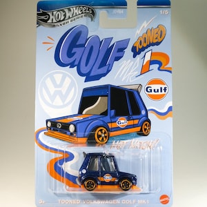 Hot Wheels Tooned Volkswagen Golf MK1 – Silver Series, Tooned Gulf