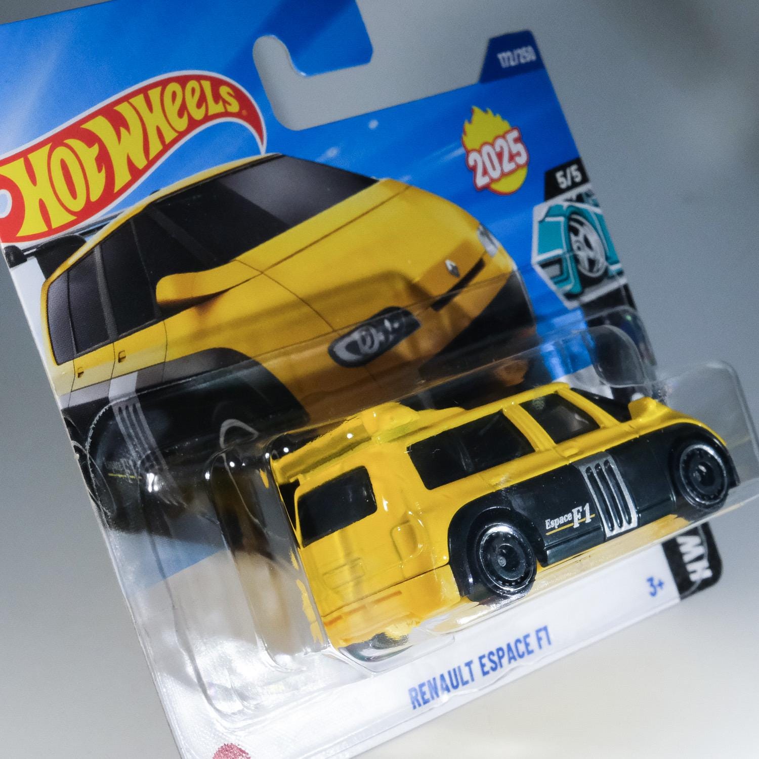 Voiture Miniature Hot Wheels - Renault Espace F1 Jaune - Édition 2025 - 1:64 - Neuf Sous Blister