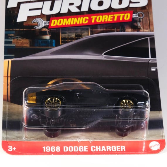Hot Wheels '68 Dodge Charger 500 Purple Green Flames Loose