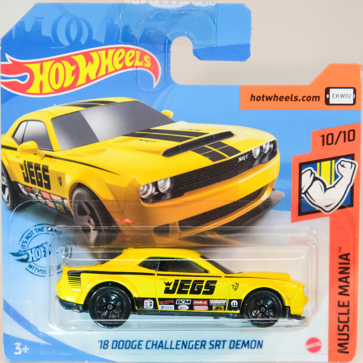 ホットウィール　STH DODGE CHALLENGER SRT DEMON Hot Wheels '18 Dodge Challenger SRT Demon, Muscle Mania 6/10