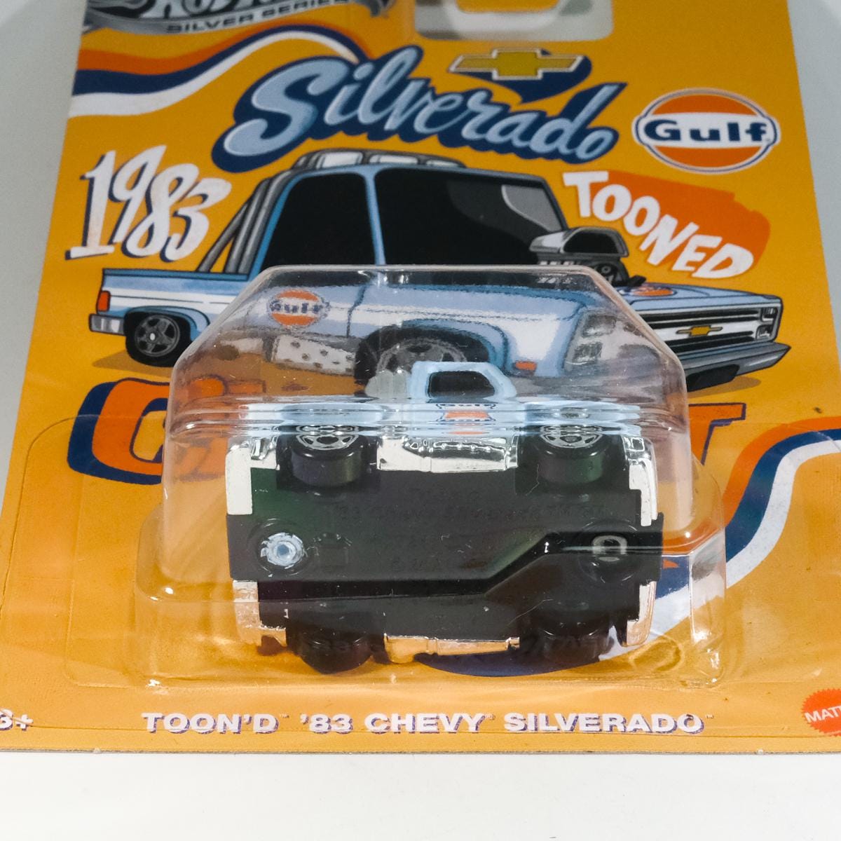 Hot Wheels Toon'd '83 Chevy Silverado - Silver Series, Tooned Gulf
