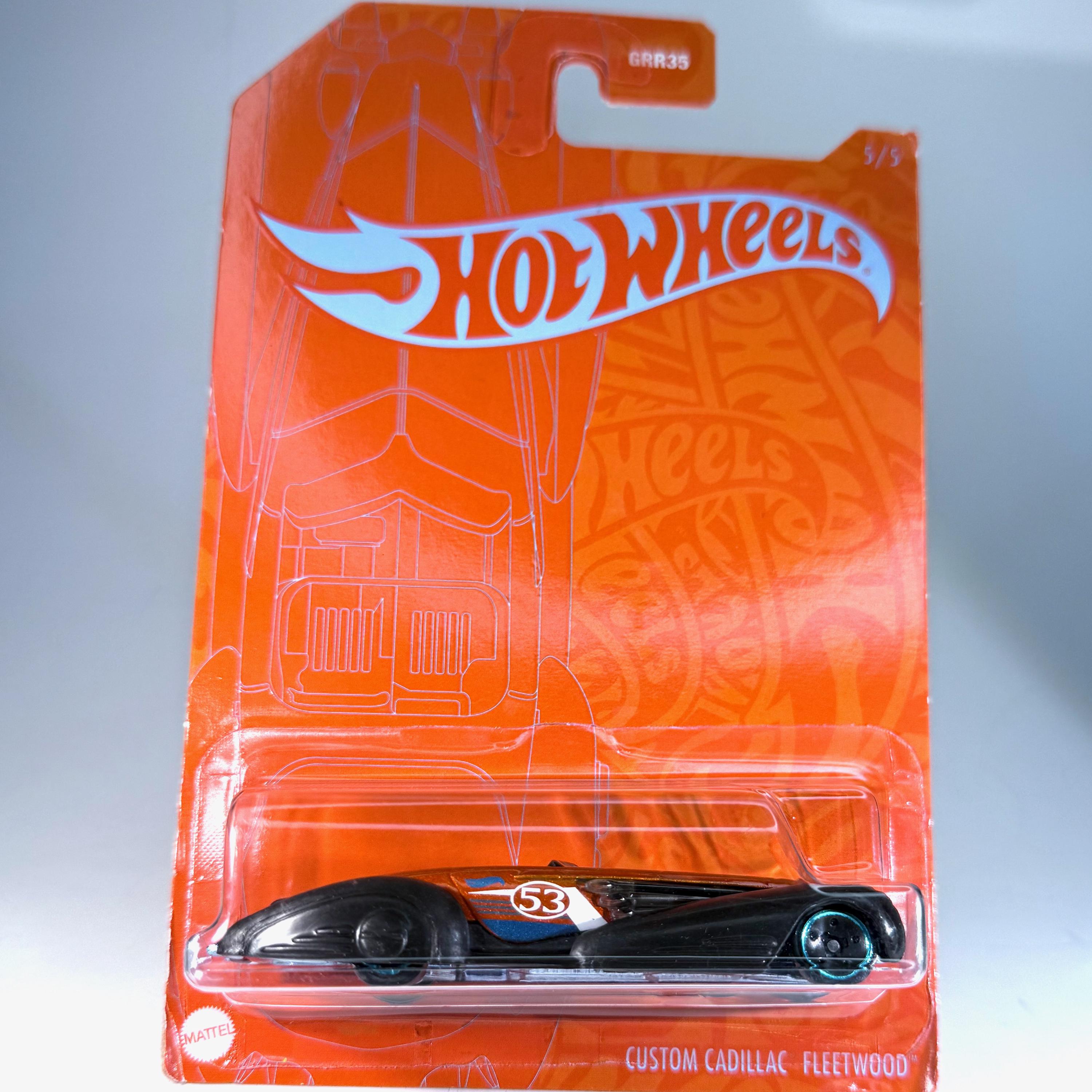 ホットウィール カスタム キャデラック フリートウッド - オレンジ 
