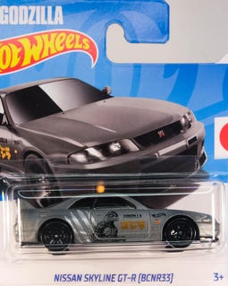 ホットウィール 日産 スカイライン GT-R (BCNR33) ゴジラ - HW J