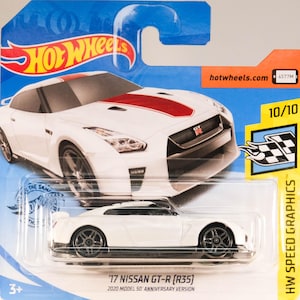 ホットウィール &#39;17 日産 GT-R R35 2020 モデル 50º アニバーサリー バージョン - HW スピード グラフィックス