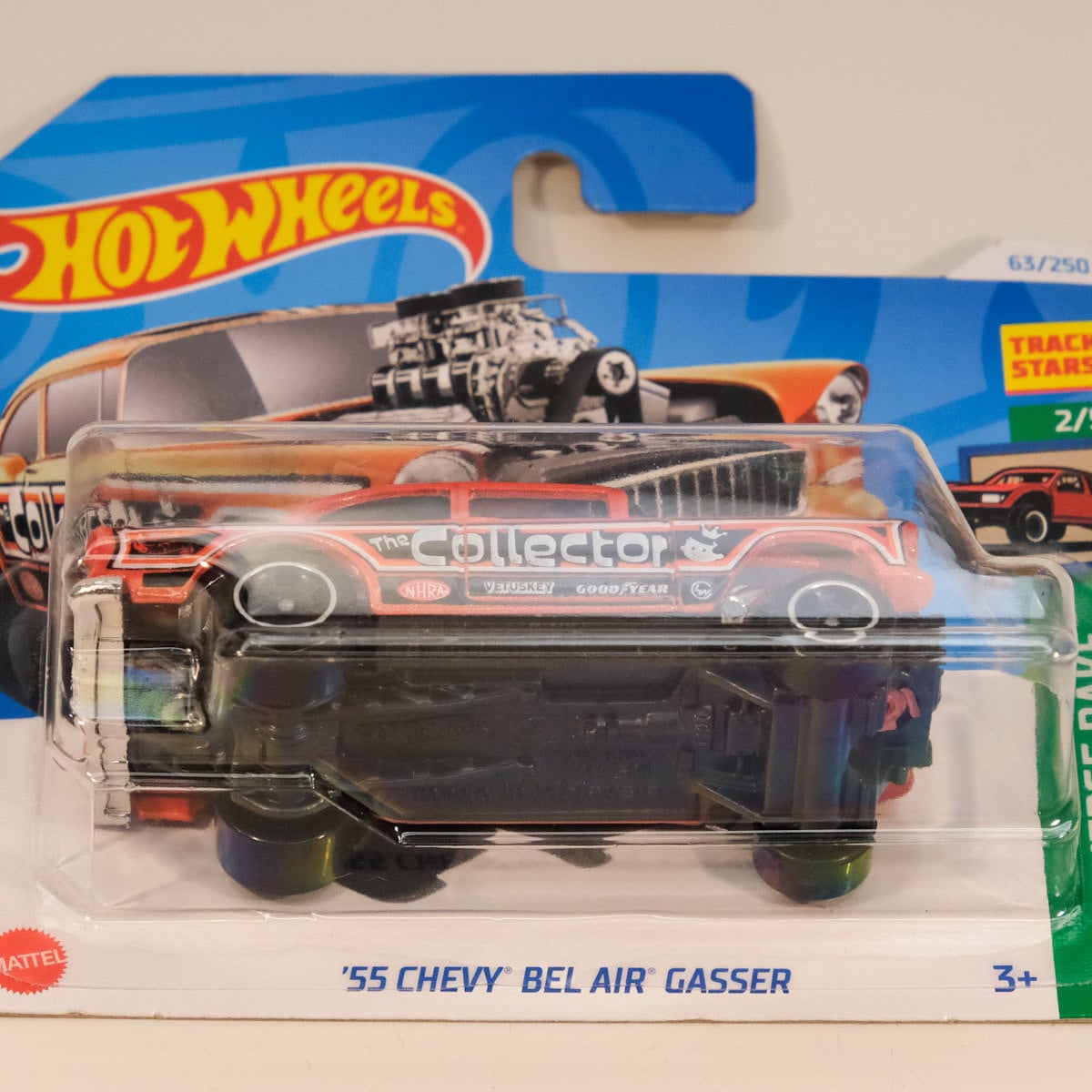 Hot Wheels '55 Chevy Bel Air Gasser Diecast - Nostalgic Drag Race