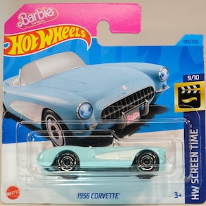 Hot Wheels Barbie O Filme 1956 Corvette (b) - Ícone de Hollywood sobre rodas!