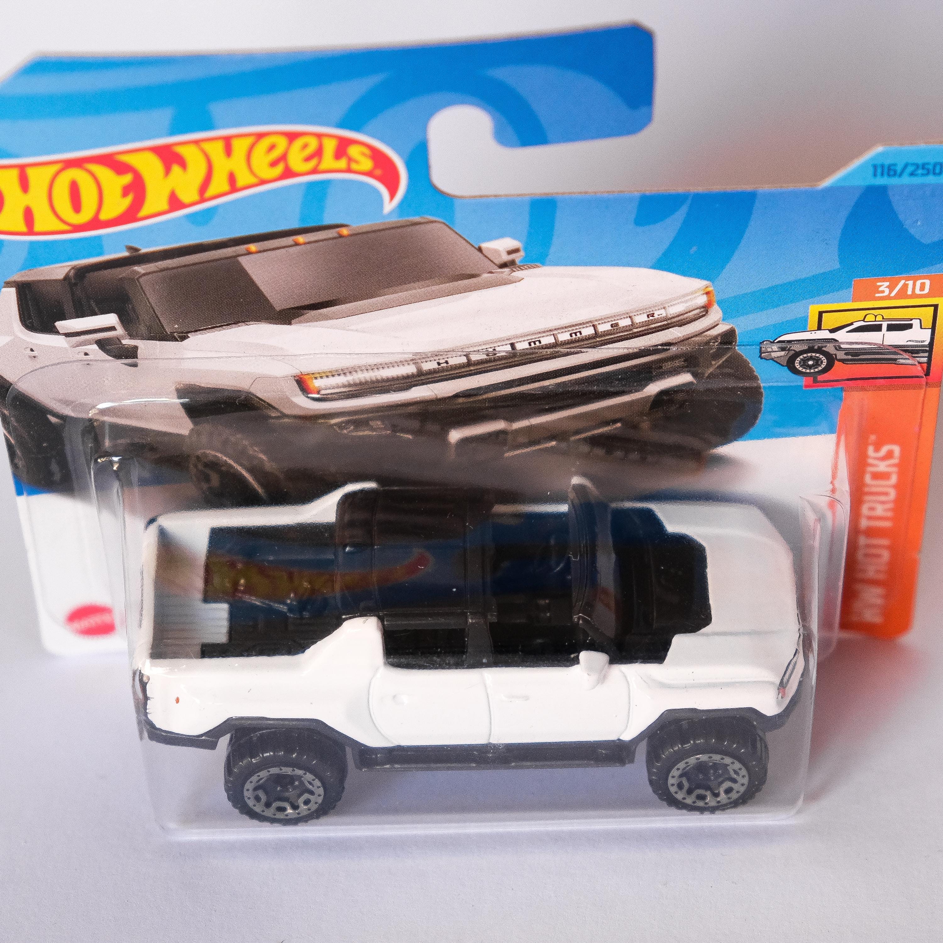 Hot Wheels GMC Hummer EV - HW Green Speed 3/5 - Edizione 2022 - Colore Arancione - Short Card - Mattel