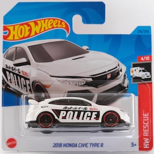 Hot Wheels Honda Civic Type R 2018 – Desempenho de Precisão em Miniatura!