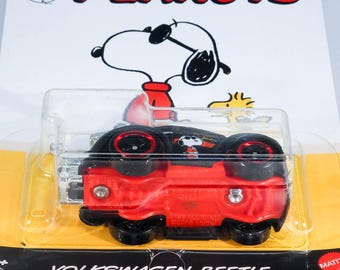 Hot Wheels Volkswagen Beetle Tooned - Peanuts 75 Years - Etsy