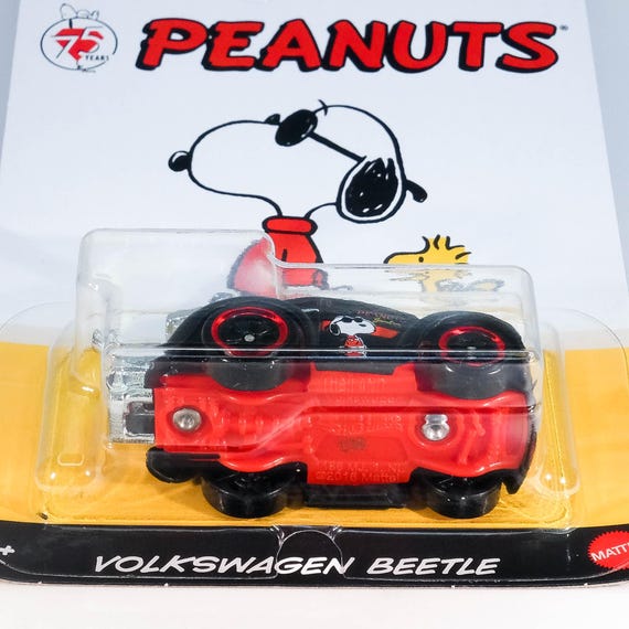 Hot Wheels Volkswagen Beetle Tooned - Peanuts 75 Years - Etsy