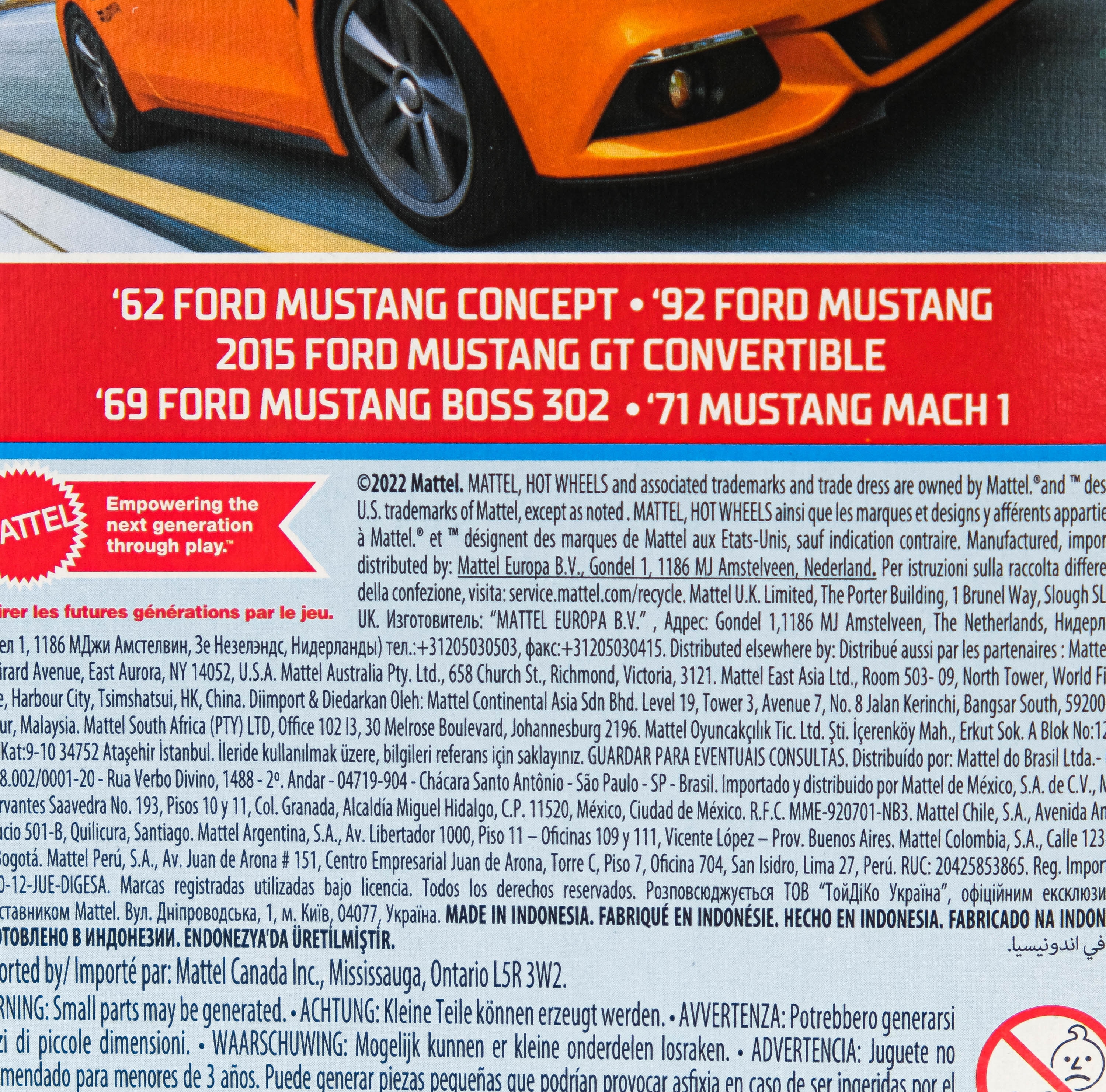 Coffret Hot Wheels 100% Mustang Monthly 2 Voitures - Neuf Sous Blister, édition 2000, 1:64